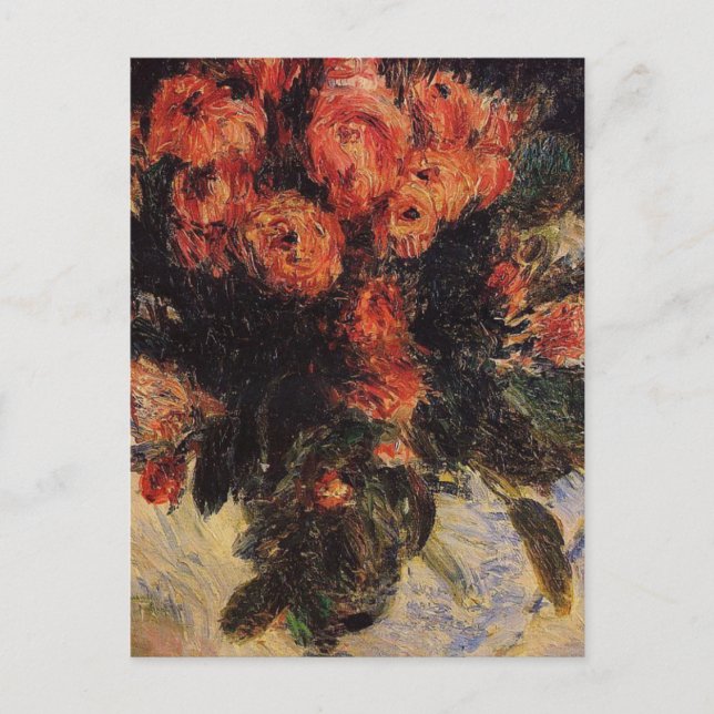 Carte Postale Pierre Auguste Renoir Roses Vintages (Devant)