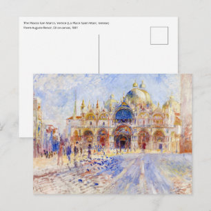Carte Postale Pierre-Auguste Renoir - Venise, Piazza San Marco