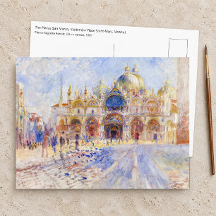 Carte Postale Pierre-Auguste Renoir - Venise, place Saint-Marc