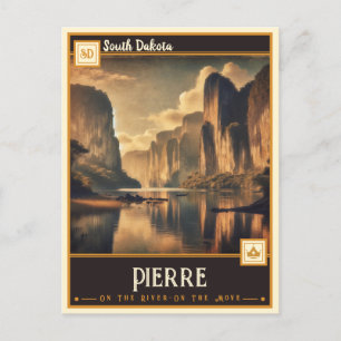 Carte Postale Pierre, Dakota du Sud   VINTAGE