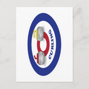 Carte Postale Pierre de curling