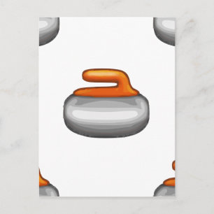Carte Postale Pierre de curling Emoji