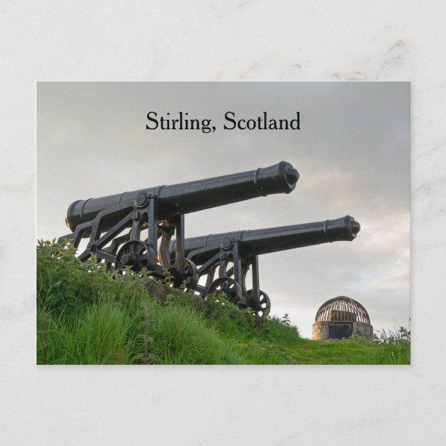 Carte Postale Pierre et canons à la décapitation de Stirling (Devant)