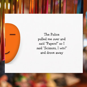 Carte Postale Pierre-Feuille-Ciseaux de Police - Envoyez une Car