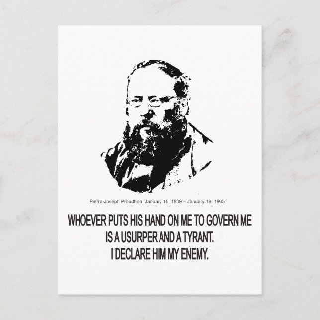 Carte Postale Pierre-Joseph Proudhon (Devant)