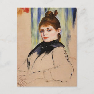 Carte Postale Pierre Renoir - Jeune femme avec un petit chou dan