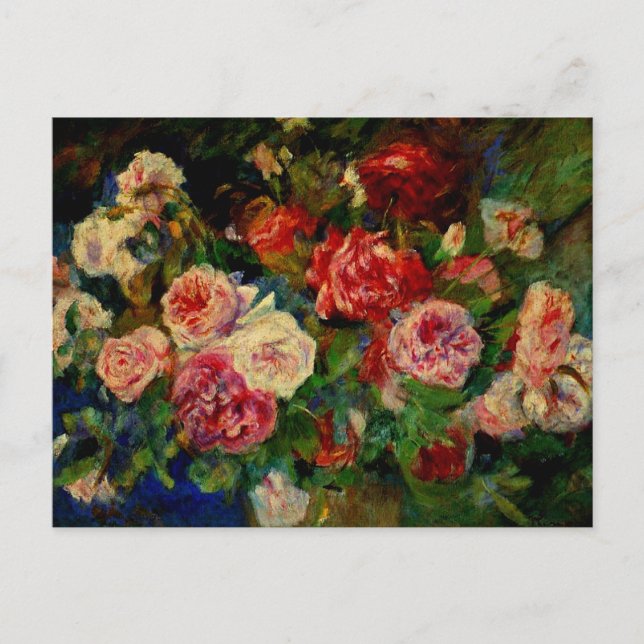 Carte Postale Pierre Renoir, Rose (Devant)