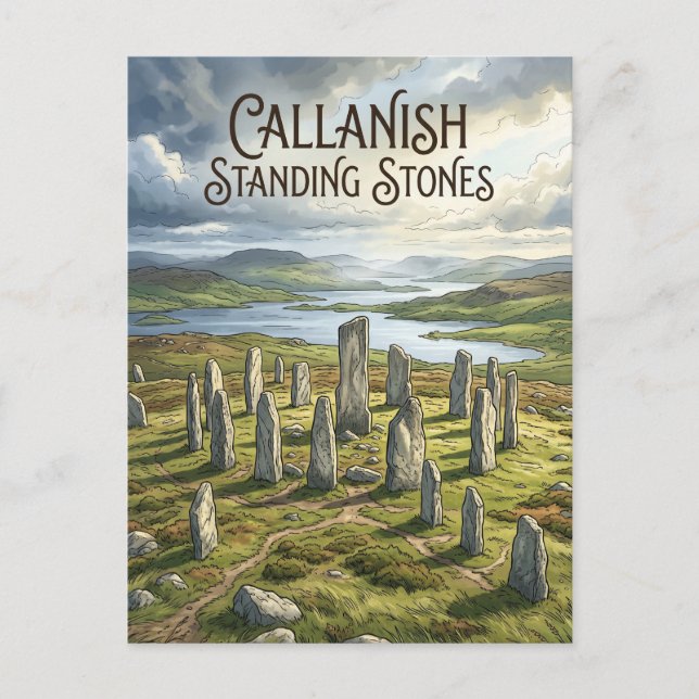 Carte Postale Pierres levées de Callanish Écosse (Devant)