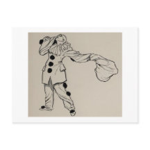 Carte postale Pierrot