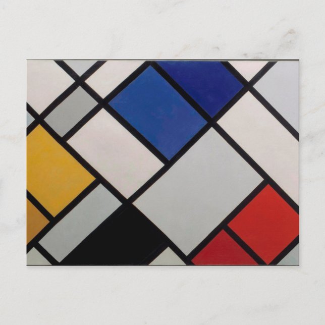 Carte Postale Piet Mondrian Art moderne (Devant)