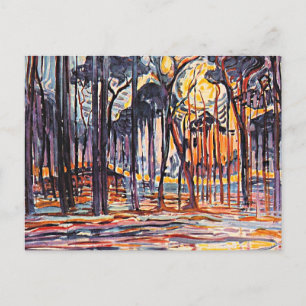 Carte Postale Piet Mondrian, Bois près d'Oele,