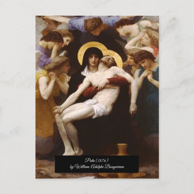 Carte Postale Pietà de Bouguereau (Devant)