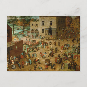Carte Postale Pieter Bruegel l’Aîné - Jeux pour enfants