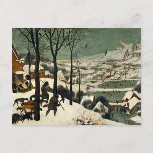 Carte Postale Pieter Bruegel l'Ancien - Chasseurs dans la neige