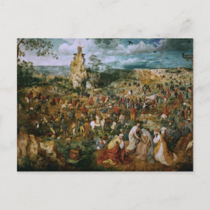 Carte Postale Pieter Bruegel l'Ancien-La Procession pour le Calv