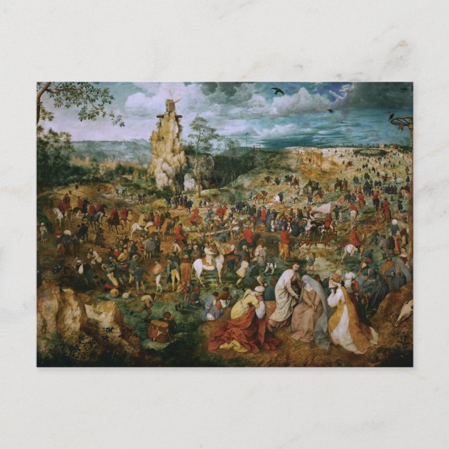Carte Postale Pieter Bruegel l'Ancien-La Procession pour le Calv (Devant)