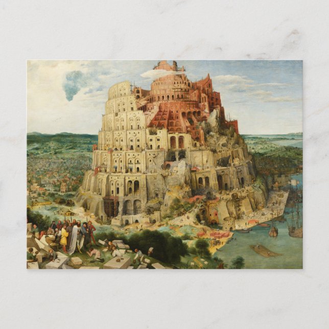 Carte Postale Pieter Bruegel l'Ancien - La Tour de Babel (Devant)
