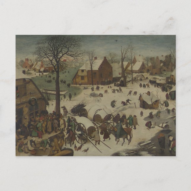 Carte Postale Pieter Bruegel l'Ancien - Numérotation à Bethléem (Devant)