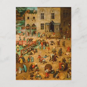 Carte Postale Pieter Bruegel The Elder - Jeux pour enfants (1560