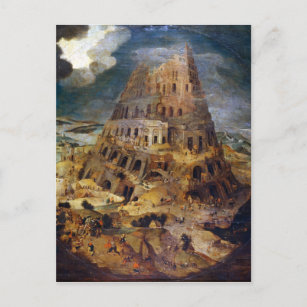 Carte Postale Pieter Brueghel le plus jeune La tour de Babel