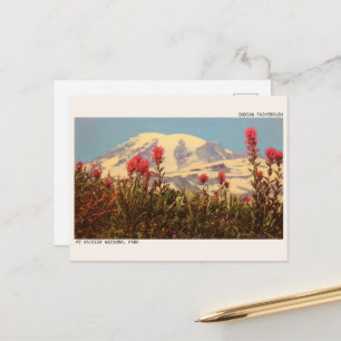 Carte Postale PIEUVRE INDIENNE, Mt rainer National park cadeaux