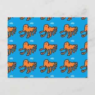Carte Postale Pieuvres peu oranges par Master C..M.F.B