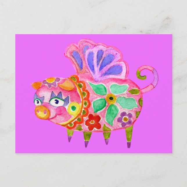 Carte postale Pig Alebrije (Devant)