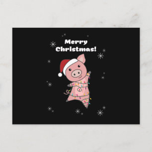 Carte Postale Pig Merry