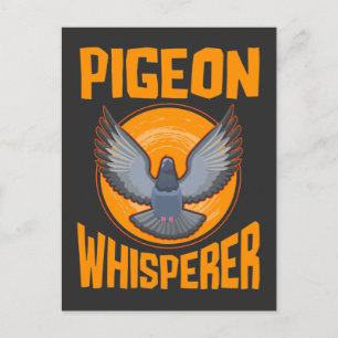 Carte Postale Pigeon Whisperer Observation d'oiseaux Pigeon Prop