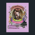 Carte Postale Piggienini Funny Cochon Animal Composer Paganini<br><div class="desc">Funny Niccolo Piggienini Great Animal Composer Series carte postale avec un porcelet mignon avec un look Paganini, compositeur de musique classique de renommée mondiale, feuille de notes de musique classique, piano antique et instruments de violon design, notes de musique et autres éléments de musique classique vintage. Un joli compositrice d'animaux...</div>