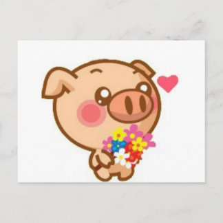 Carte Postale Piggy in Love