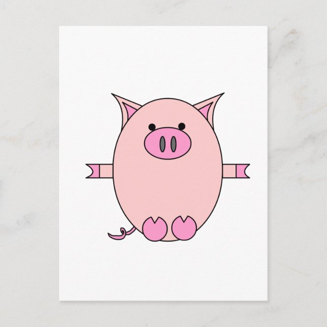 Carte postale Piggy Power (Devant)