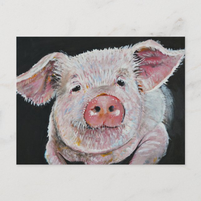 Carte Postale Piggy, Wiggy, Woo. (Devant)