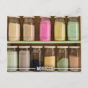 Carte Postale Pigments Marocains En Couleur Dans Les Souks De Ma