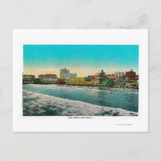 Carte Postale Pike Front et Long Beach, Californie (Devant)