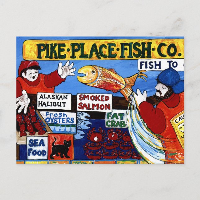 Carte Postale Pike Place Fish Co. (Devant)