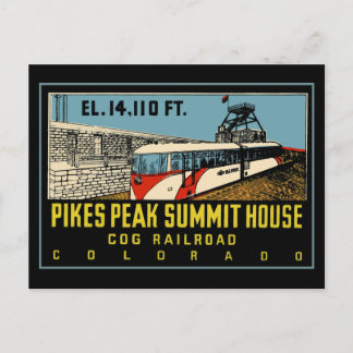 Carte Postale Pikes Peak COG Railway