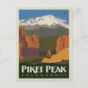 Carte Postale Pikes Peak, Colorado