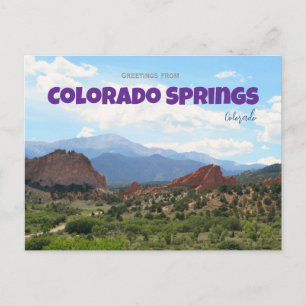 Carte Postale Pikes Peak Colorado Springs Voyage