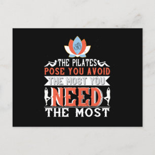Carte Postale Pilates Les Pilates Pose Vous Évitez Le Plus Besoi