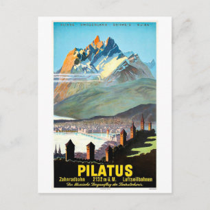 Carte Postale Pilatus, montagnes, Suisse, voyage vintage