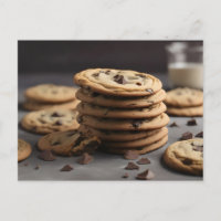 Pile de biscuits à puces de chocolat