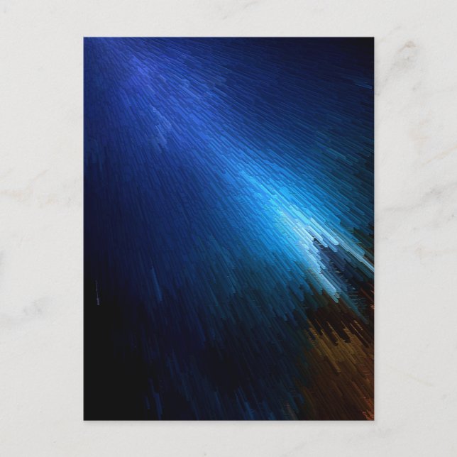 Carte Postale Pile de flux bleu (Devant)