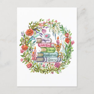 Carte Postale Pile de livres