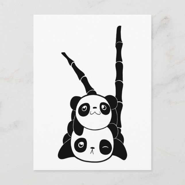Carte Postale Pile de Pandas Card (Devant)