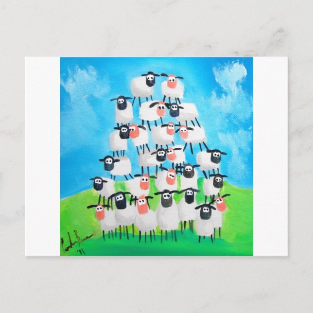 Carte Postale Pile des moutons (Devant)