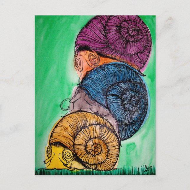 Carte postale Pile Snail (Devant)