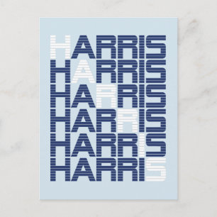 Carte Postale piles de texte harris