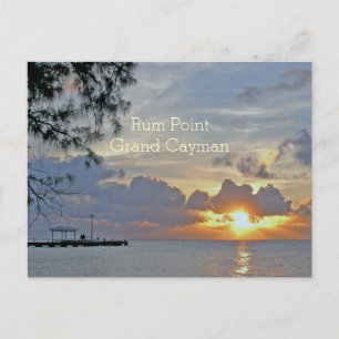 CARTE POSTALE PILIER DE POINT DE RHUM (GRAND CAYMAN) "BEAU