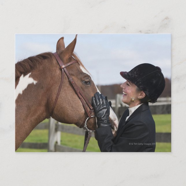 Carte Postale Pilote équestre (Devant)